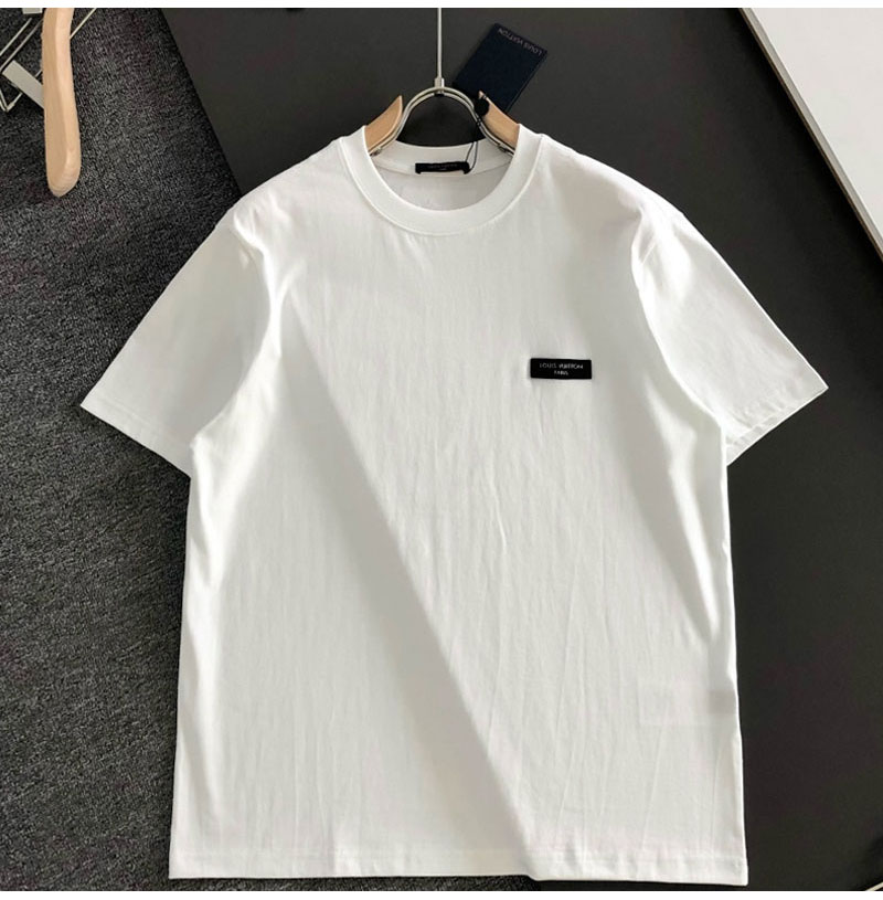 LOUIS VUITTON-06043 루이비통 2026SS 봄/여름 최신 라운드넥 자수 패션 반팔 티셔츠