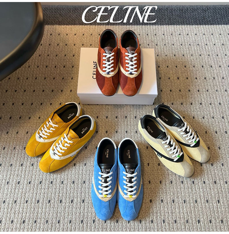 CELINE-08172 셀린느 2026SS 초가을레트로 컬러 트레이닝화