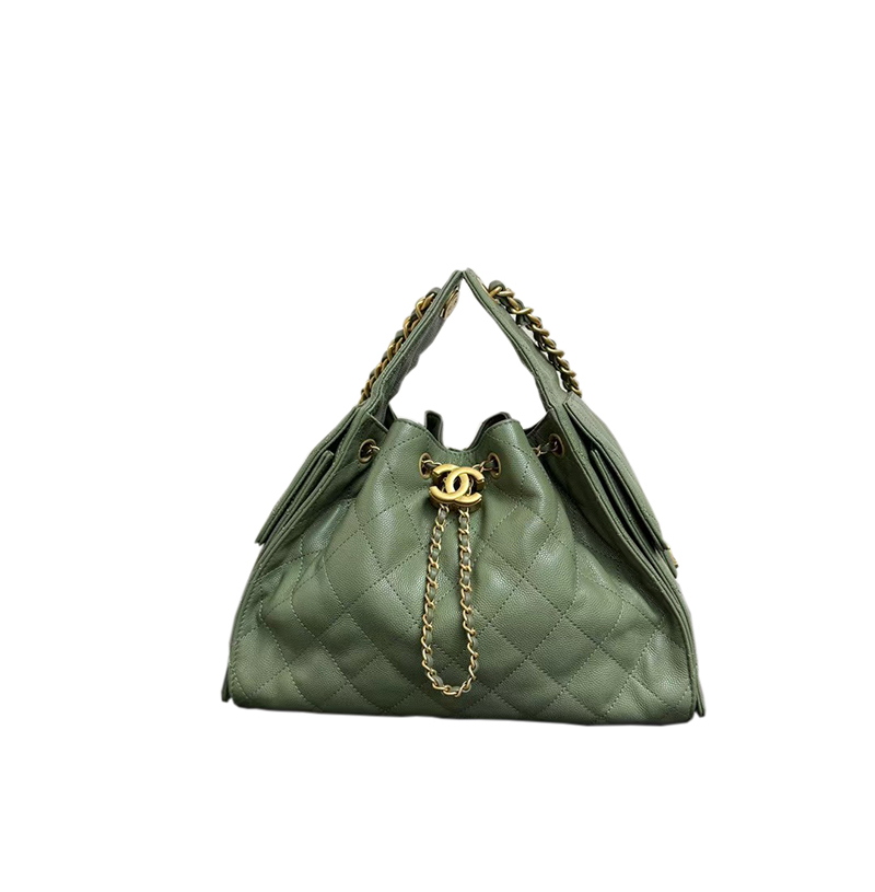 [스페셜오더]CHANEL-AS5293 샤넬 그린 캐비어 가죽 CHANEL 25 스몰 백