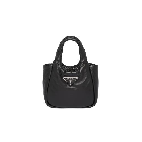 [스페셜오더]PRADA-1BA359 프라다 블랙 소프트 패딩 나파 가죽 스몰 핸드백