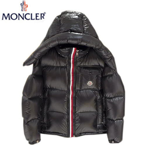 MONCLER-091110 몽클레어 블랙 스트라이프 장식 패딩 남여공용