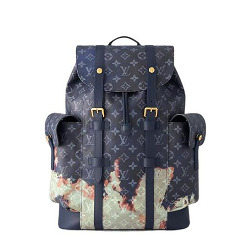 [스페셜오더]LOUIS VUITTON-M46805 루이비통 잉크 블루 모노그램 블리치 크리스토퍼 백팩 MM