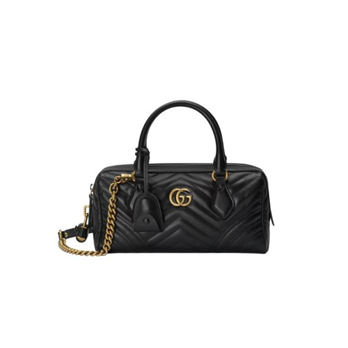 [스페셜오더]GUCCI-746319 1000 구찌 블랙 GG 마몽 스몰 체인 탑 핸들백