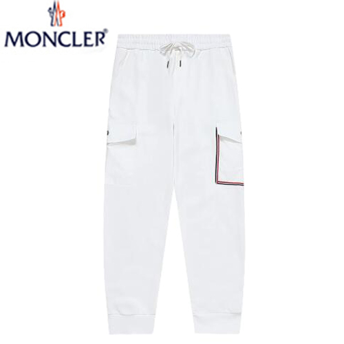 MONCLER-07298 몽클레어 화이트 더블 포켓 스웨트팬츠 남성용