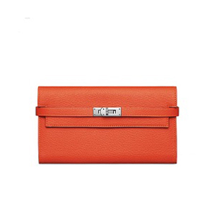 [스페셜오더]HERMES-에르메스 Kelly Wallet 켈리 오렌지 월릿 EPSOM ORIGINAL LEATHER  올수공