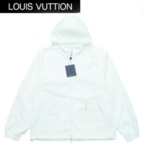 LOUIS VUITTON-082310 루이비통 민트 그린 실크 양면 바람막이 후드 재킷 남여공용