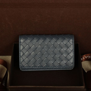 BOTTEGA VENETA-5810 INTRECCIATO NAPPA 카드지갑 네이비