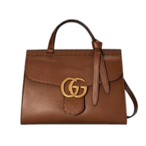 [스페셜오더]GUCCI-421890 2548 구찌 GG Marmont 넛브라운 가죽 탑  스몰 핸들 백  