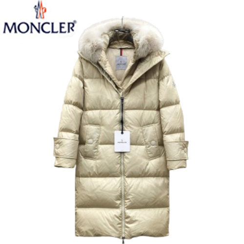 MONCLER-11208 몽클레어 아이보리 나일론 롱 패딩 여성용