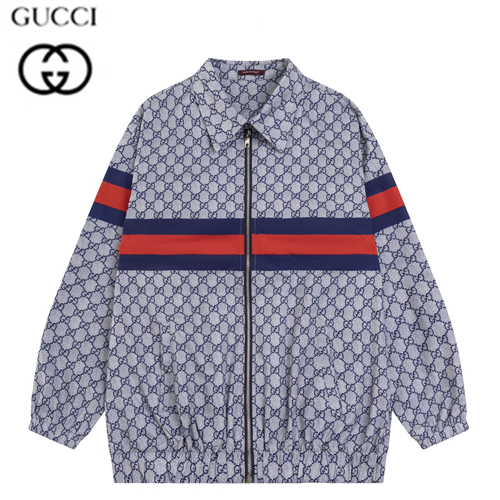 GUCCI-082111 구찌 블루 Web 스트라이프 장식 GG 재킷 남여공용