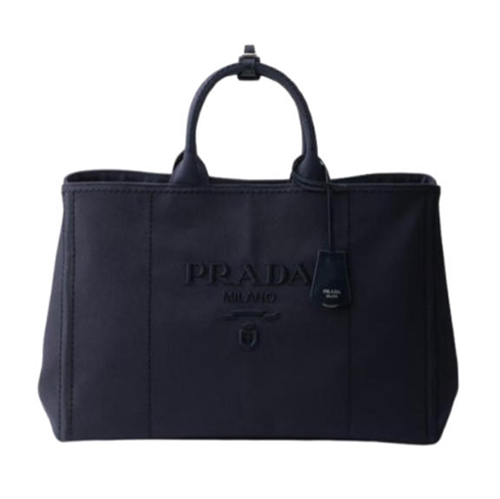 [스페셜오더]PRADA-2VG131 프라다 네비이 코튼 캔버스 토트백