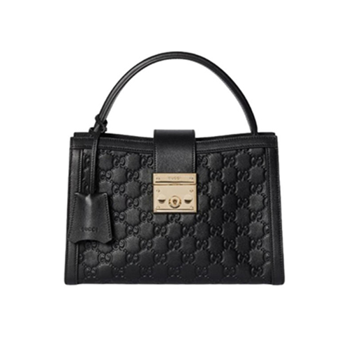 [스페셜오더]GUCCI-838992 1000 구찌 블랙 패들락 미디엄 탑 핸들백