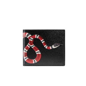 GUCCI-451268 1058 구찌 Gucci Bestiary 스네이크 프린트 가죽 지갑