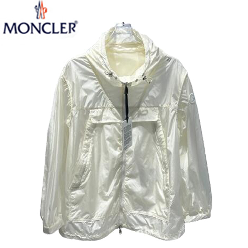 MONCLER-040411 몽클레어 화이트 나일론 바람막이 후드 재킷 여성용