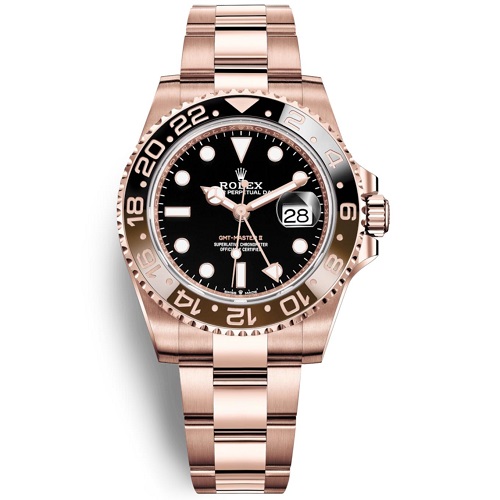 [스페셜오더]ROLEX-롤렉스 GMT-마스터 II 세라믹 베젤 에버로즈 골드 남성워치40mm (에버로즈 골드 포금)