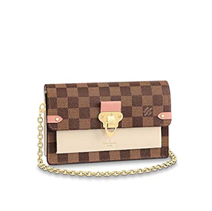 [스페셜오더]LOUIS VUITTON-N60237 루이비통 다미에 크림 송아지 가죽 바뱅 체인월릿