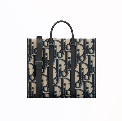 [스페셜오더]DIOR-1ESSH2 디올 베이지/블랙 Maxi Oblique 자카드 EAST-WEST 토트 백 40cm