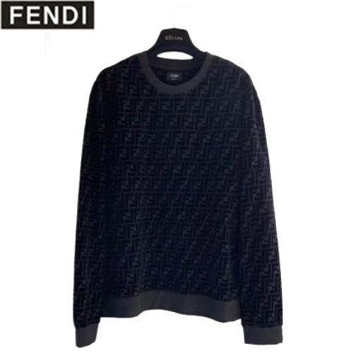 FENDI-031012 펜디 블랙 FF 울 스웨트셔츠 남성용