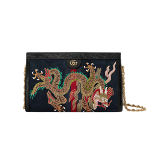 [스페셜오더]GUCCI-503876 8828 구찌 Ophidia  스웨이드 가죽 자수 디테일 미디엄 숄더백