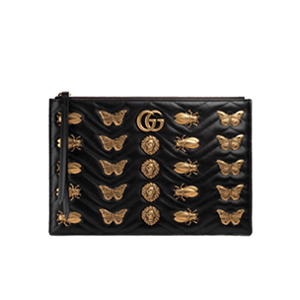 [스페셜오더]GUCCI-476440 1000 구찌 GG Marmont 애니멀 스터드 파우치 블랙 