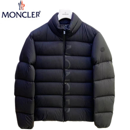 MONCLER-11018 몽클레어 블랙 MONCLER 프린트 장식 패딩 남여공용