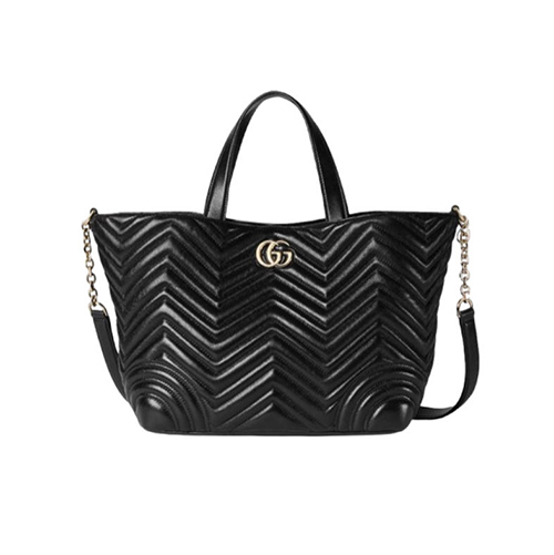 [스페셜오더]GUCCI-847387 1000 구찌 블랙 GG 마몽 미디엄 토트백