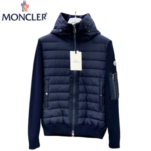 MONCLER-092913 몽클레어 네이비 나일론 퀄팅 후드 재킷 남여공용