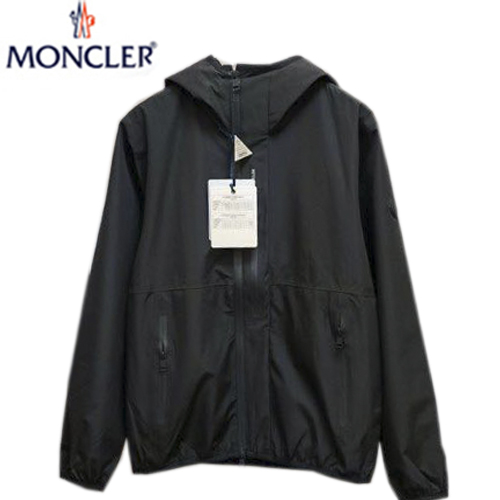 MONCLER-07251 몽클레어 블랙 나일론 바람막이 후드 쟈켓 남성용