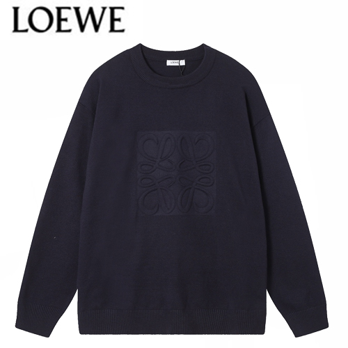 LOEWE-122414 로에베 블랙 니트 코튼 스웨터 남여공용