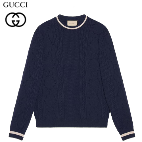 GUCCI-699115 4492 구찌 네이비 GG 니트 울 스웨터