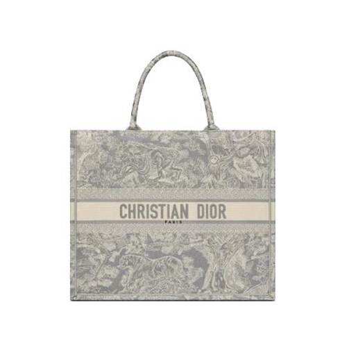 [스페셜오더]DIOR-M1286Z 디올 그레이 Toile de Jouy Reverse 자수 BOOK TOTE 라지 토트 백 42CM