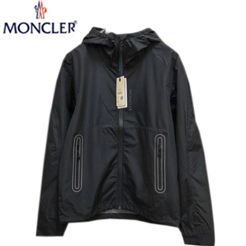 MONCLER-07254 몽클레어 블랙 나일론 바람막이 후드 쟈켓 남성용