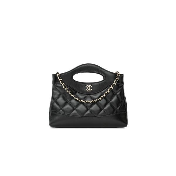 [스페셜오더]CHANEL-AP3656 샤넬 블랙 샤이니 카프스킨 31 나노 체인백 20cm