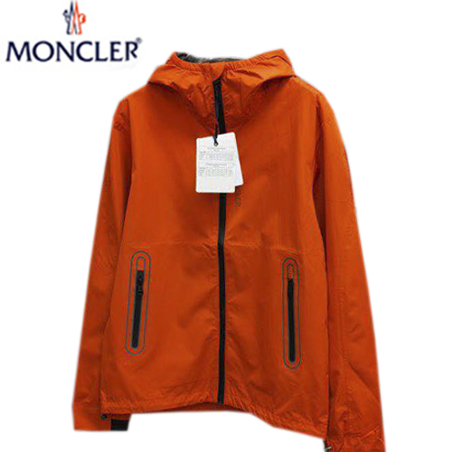 MONCLER-07256 몽클레어 오렌지 나일론 바람막이 후드 쟈켓 남성용