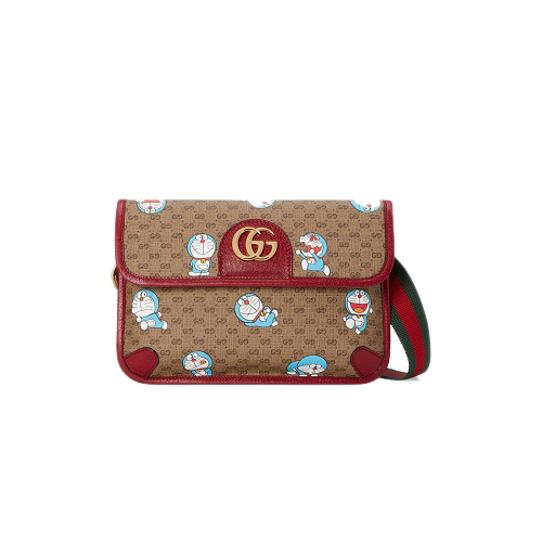 [스페셜오더]GUCCI-647817 8587 구찌 GG수프림 도라이몽 x 구찌 스몰 벨트백