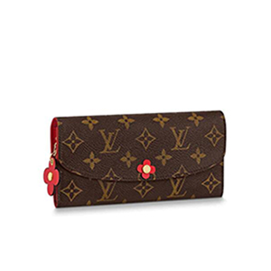 [스페셜오더]LOUIS VUITTON-M62941 루이비통 모노그램 레드 플라워 참 장식 에밀리 월릿