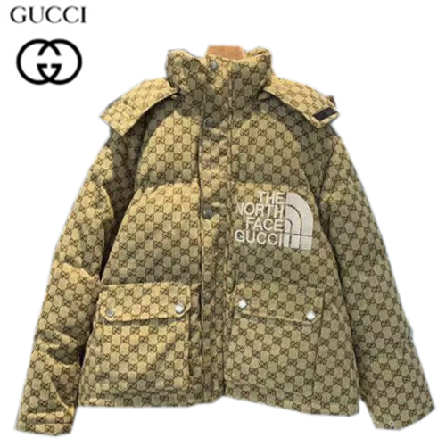 GUCCI-09141 구찌 베이지 구찌 X 노스페이스 콜라보 더블 G 패딩 남여공용