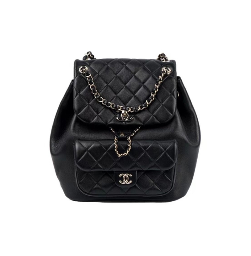 [스페셜오더]CHANEL-AS3618 샤넬 DUMA 듀마 원포켓 백팩 미디움 카프스킨 블랙 금장