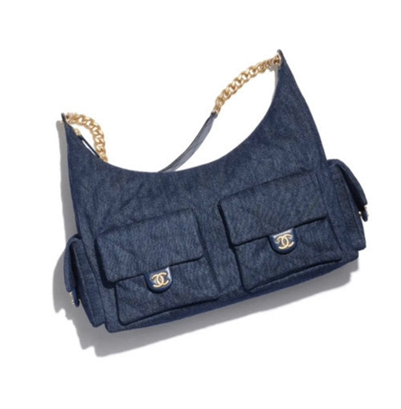 [스페셜오더]CHANEL-101219 샤넬 데님 블루  맥시 호보백 미디엄 제니백