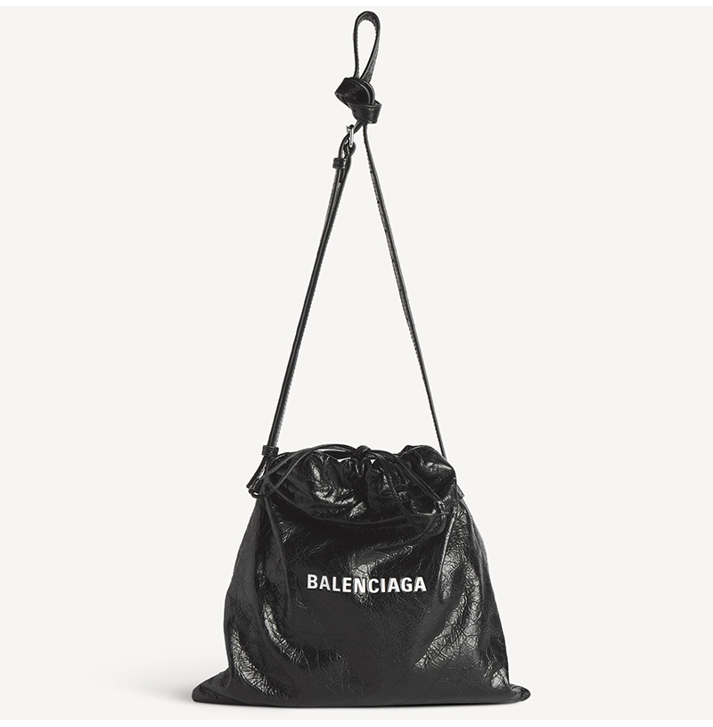 [스페셜오더]BALENCIAGA-8471092 발렌시아가 남성 쇼퍼 더스트 백 크로스바디 파우치 미디엄 블랙