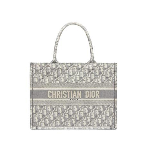 [스페셜오더]DIOR-M1286Z 디올 그레이 OBLIQUE 자수 BOOK TOTE 미디엄 토트 백 36CM