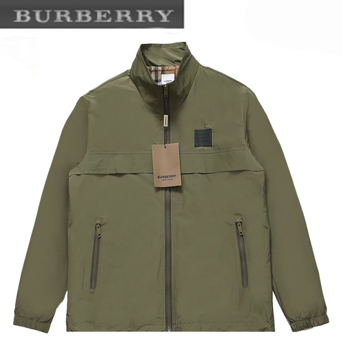 BURBERRY-09042 버버리 카키 나일론 바람막이 재킷 남여공용