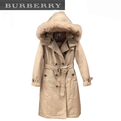 BURBERRY-12212 버버리 베이지 나일론 롱 패딩 여성용