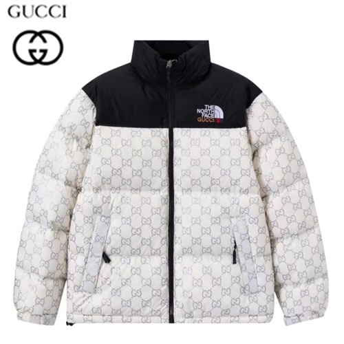 GUCCI-11173 구찌 화이트 구찌 X 노스페이스 콜라보 더블 G 패딩 남성용