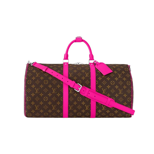 [스페셜오더]LOUIS VUITTON-M46773 루이비통 핑크 모노그램 마카사르 키폴 반둘리에 50