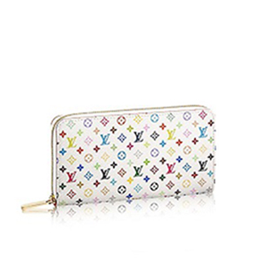 LOUIS VUITTON-M60241 루이비통 모노그램 멀티컬러 지피 월릿 화이트