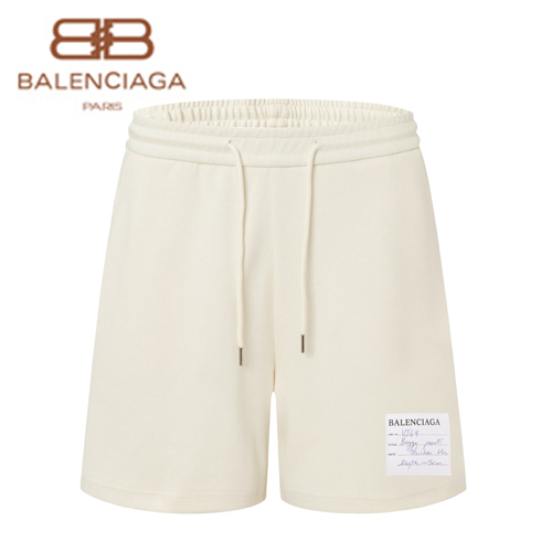 BALENCIAGA-04184 발렌시아가 아이보리 프린트 장식 스웨트쇼츠 남여공용