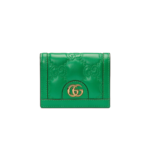 [스페셜오더]GUCCI-723786 3219 구찌 그린 GG 마틀라세 카드 케이스 지갑