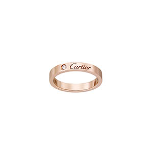 CARTIER-B4086400 까르띠에 인그레이빙 웨딩 밴드 링 남녀공용 (2컬러) 