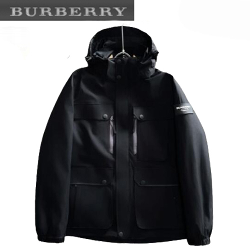 BURBERRY-12185 버버리 블랙 나일론 파카 남성용